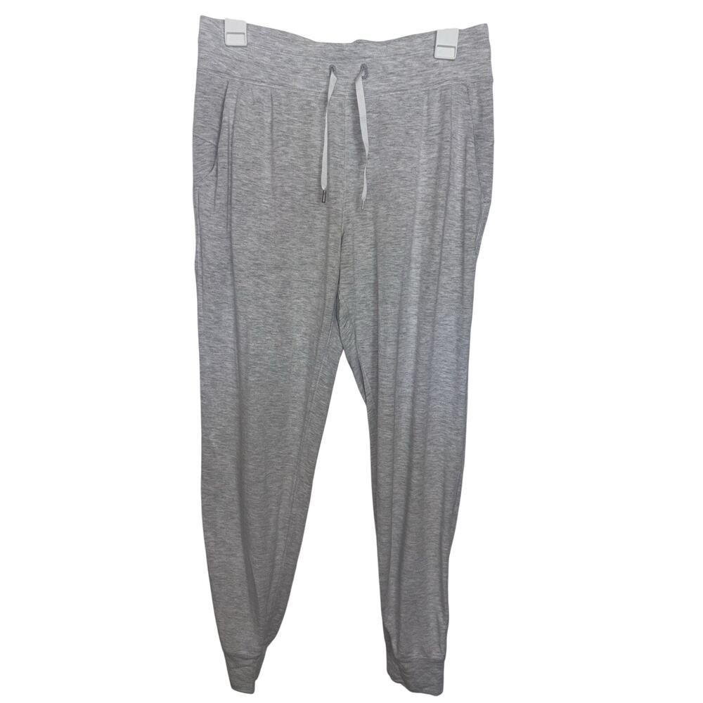 Lululemon Grey Warm Down Jogger Soft Touch Jogger 8 Pockets Micro Modal